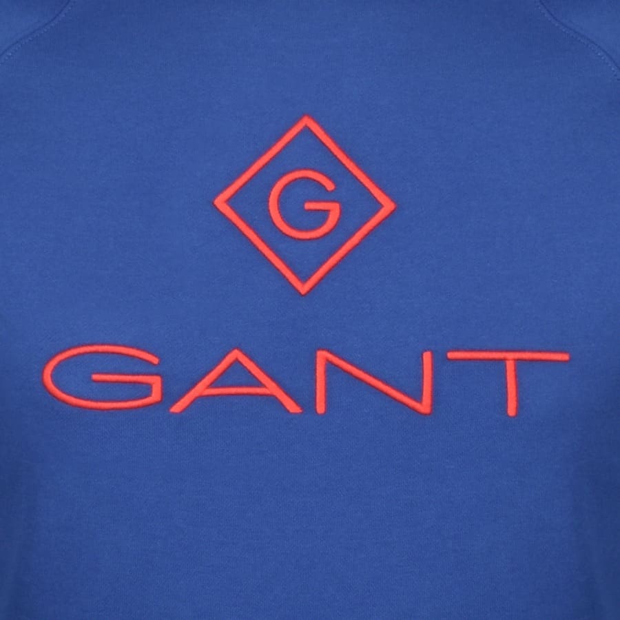 Alternative Image for ProductGant Crew Neck Lock Up Jumper Blue3